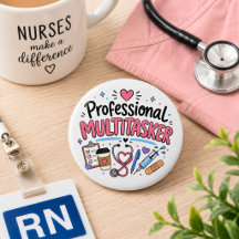 Lustige Krankenschwester Professionelle Multitaske