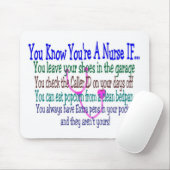 Lustige Krankenschwester-Redewendungen Mousepad (Mit Mouse)