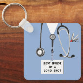 Lustige Krankenschwester Schlüsselanhänger (Vorderseite)