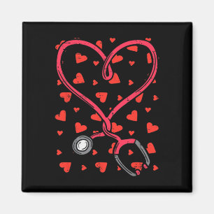 Lustige Krankenschwester Valentinstag Herz Stethos Magnet