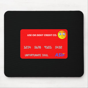 Lustige Kreditkarten-Halloween-Kostüme - Gebraucht Mousepad
