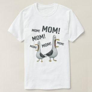Lustige kreischende Möwen-Mutterschaft-Humor T-Shirt