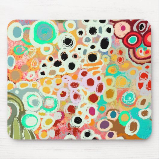 lustige Kreise Mousepad (Vorne)
