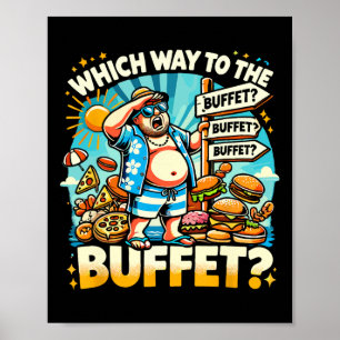 Lustige Kreuzfahrt Welche Richtung Zum Buffet Kreu Poster