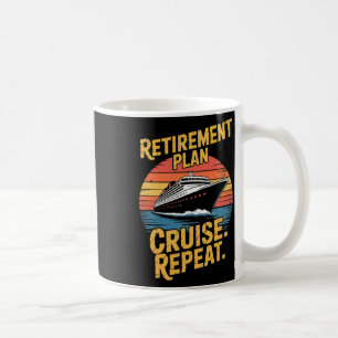 Lustige Kreuzfahrt Wiederholung Rentner Kreuzfahrt Kaffeetasse