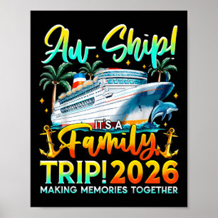 Lustige Kreuzfahrtschiff-Familien-Trip-Urlaub 2026 Poster
