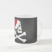 Lustige Kris Kringle mattierte Tasse (VorderseiteRechts)