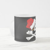 Lustige Kris Kringle mattierte Tasse (Vorderseite Links)