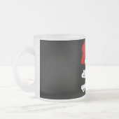 Lustige Kris Kringle mattierte Tasse (Links)