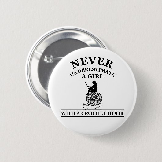 lustige Kroketten-Zitate Button (Vorne & Hinten)