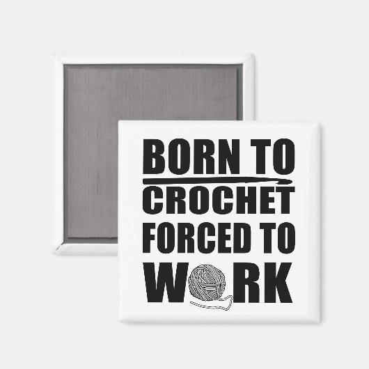 lustige Kroketten-Zitate Magnet (Vorderseite/Rückseite)