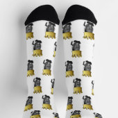 Lustige Kronen-Foto Socken (Oben)