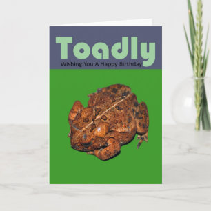 Lustige Kröte Frosch Frohe Geburtstag Karte