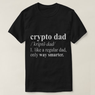 Lustige Krypto-Vater-Definitions-Kunst T-Shirt