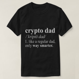 Lustige Krypto-Vater-Definitions-Kunst T-Shirt