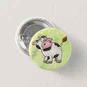 lustige Kuh Button (Vorne & Hinten)
