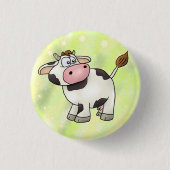 lustige Kuh Button (Vorderseite)
