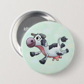 Lustige Kuh Button (Vorne & Hinten)