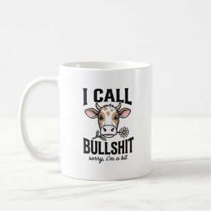 Lustige Kuh, die ich Vintage-Shirt-Design nenne_1 Kaffeetasse