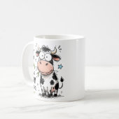 Lustige Kuh Farm Cardio Kaffeetasse (Vorderseite Links)