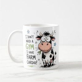 Lustige Kuh Farm Cardio Kaffeetasse