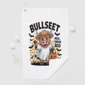 Lustige Kuh Halloween Golfhandtuch (Insitu)