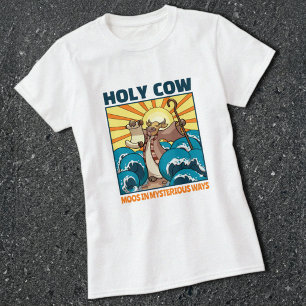 Lustige Kuh Heilige Kuh Muht auf geheimnisvolle We T-Shirt