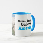 Lustige Kuh-Kaffee-Tasse für Mamas Tasse (VorderseiteRechts)