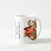 Lustige Kuh Kaffeetasse (VorderseiteRechts)