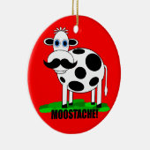 lustige Kuh Keramik Ornament (Rechts)