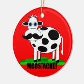 lustige Kuh Keramik Ornament (Links)