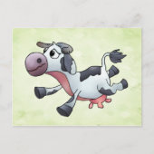 Lustige Kuh Postkarte (Vorderseite)