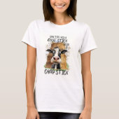 Lustige Kuh Sarkasmus T-Shirt (Vorderseite)
