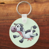 lustige Kuh Schlüsselanhänger (Vorderseite)