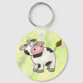 lustige Kuh Schlüsselanhänger (Vorderseite)