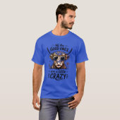 Lustige Kuh total gute Vibes T-Shirt (Vorne ganz)