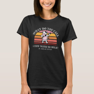 Lustige Kühe Bauer Papa Wortspiele Land Landwirte T-Shirt