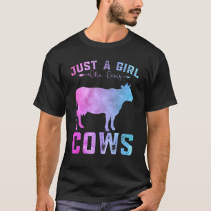 Lustige Kühe Liebhaberinnen Mädchen Nur Ein Mädche T-Shirt