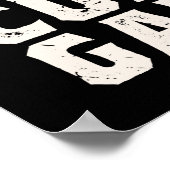 lustige kulinarische Gangster Wortart Poster (Ecke)