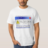 Lustige kundenspezifische Computermitteilung T-Shirt (Vorderseite)