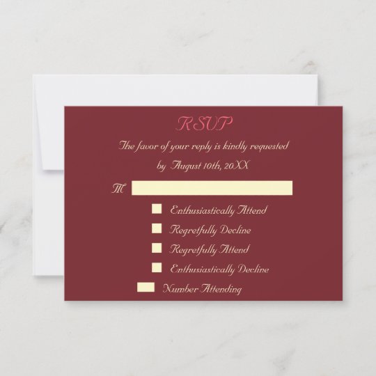 Lustige Kundenspezifische Hochzeit Uawg Rsvp Karte Zazzle De