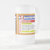 Lustige kundenspezifische mattglas bierglas (VorderseiteRechts)