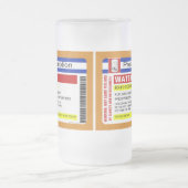 Lustige kundenspezifische mattglas bierglas (Mittel)