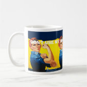 lustige kundenspezifische Vintage Tasse, Kaffeetasse (Links)