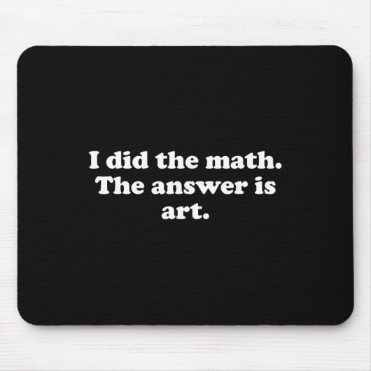 Lustige Kunst oder Kunstlehrer Kunststudent Mädche Mousepad (Vorne)
