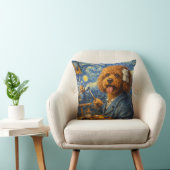 Lustige Künstler Cockapoo Kissen Kunst Hund Gesche (Stuhl )