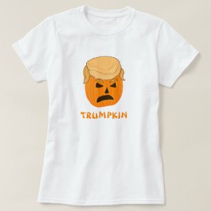 Lustige Kürbis-Kürbislaterne Donald Trumpkin T-Shirt