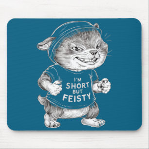 Lustige kurze Zitate, ich bin klein aber feurig, C Mousepad