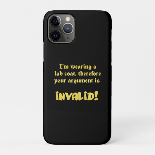 Lustige Laborkittel-Logik: Der ultimative Argument Case-Mate iPhone Hülle (Rückseite)