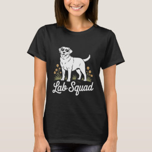 Lustige Labrador-Truppe Grafik Cooler Lab Hund T-Shirt